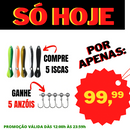 ISCA ARTIFICIAL REALISTA PESQUE MAIS - KITS PROMOCIONAIS