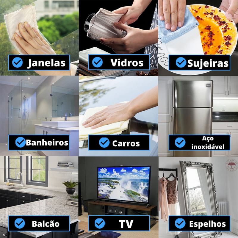 Toalha de Limpeza Profunda - KIT de 5 UNIDADES